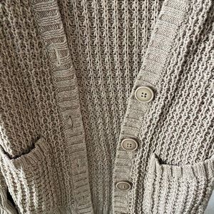 Light brown knit cardigan